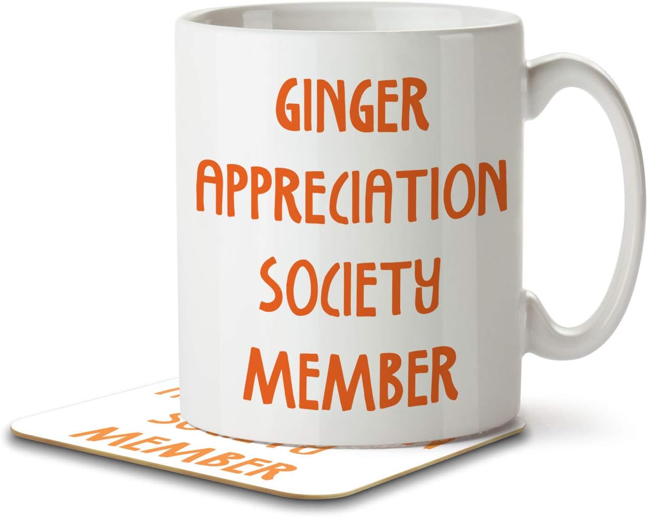 The Inky Penguin Ginger Appreciation Society Member Mug and Coaster
