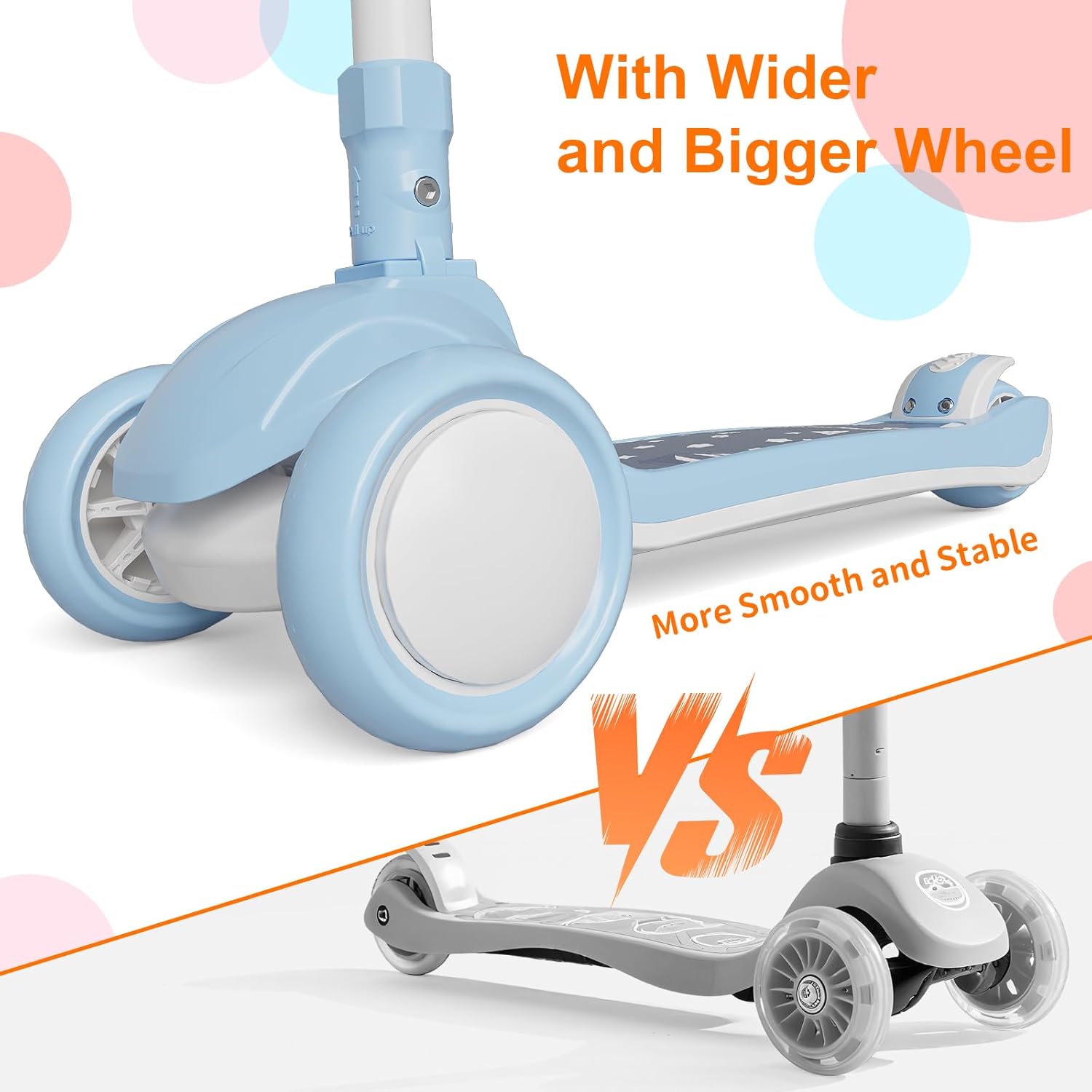 Kick Scooter for Kids 3 Wheel Capybara Gifts for Boys & Girls, Adjustable Height, Lean-to-Steer, Widen Anti-Slip Deck, Light Up Wheel