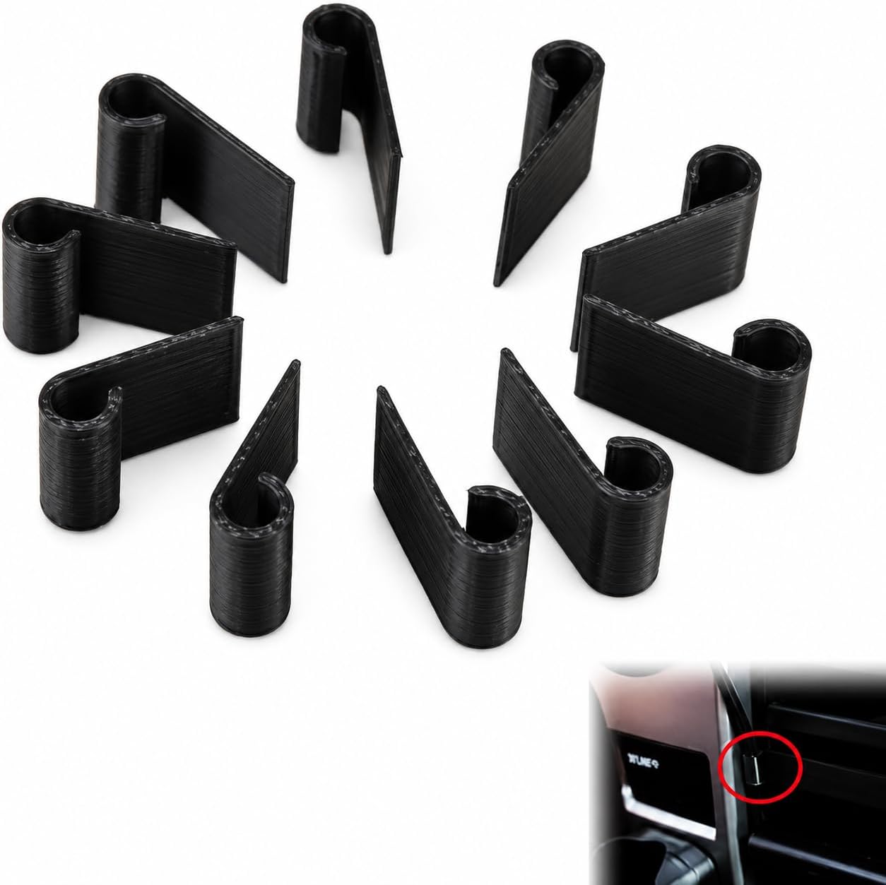 Car Trim Cable Clips 10 Pack for Vehicle Interior Cable Management