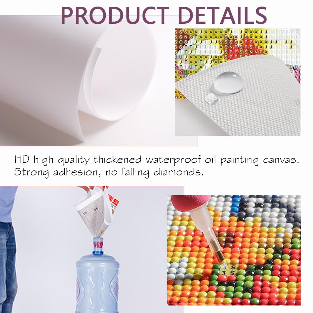 DIY Diamond Painting Grandi Dimensioni Kit per Adulti Bambini Giraffa 5D Kit per pittura diamante a mosaico Completo Strass Ricamo a Punto Croce Craft Arts for Home Wall Decor-Round drill,30x40cm