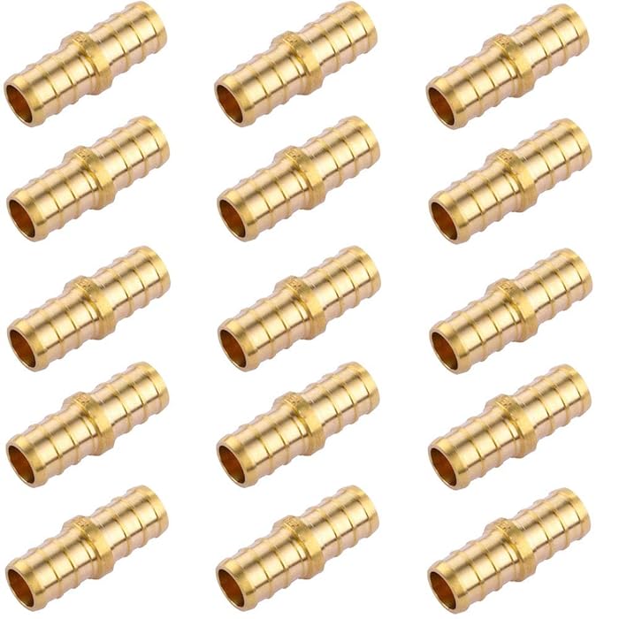 Buy LTI 15 Pack 1/2 inch Straight Coupling PEX Fittings Lead Free Brass