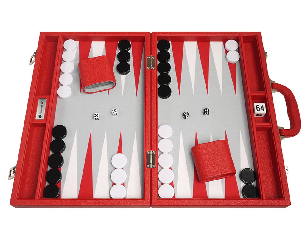Amazon.co.jp: 16インチ プレミアムバックギャモンゲームセット