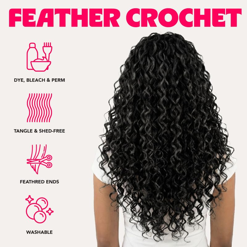 100% Unprocessed Remy Human Hair Feather Crochet Extensions for Women – Reusable, Invisible Knotless Feather Hair - Brumese - Honey Blonde