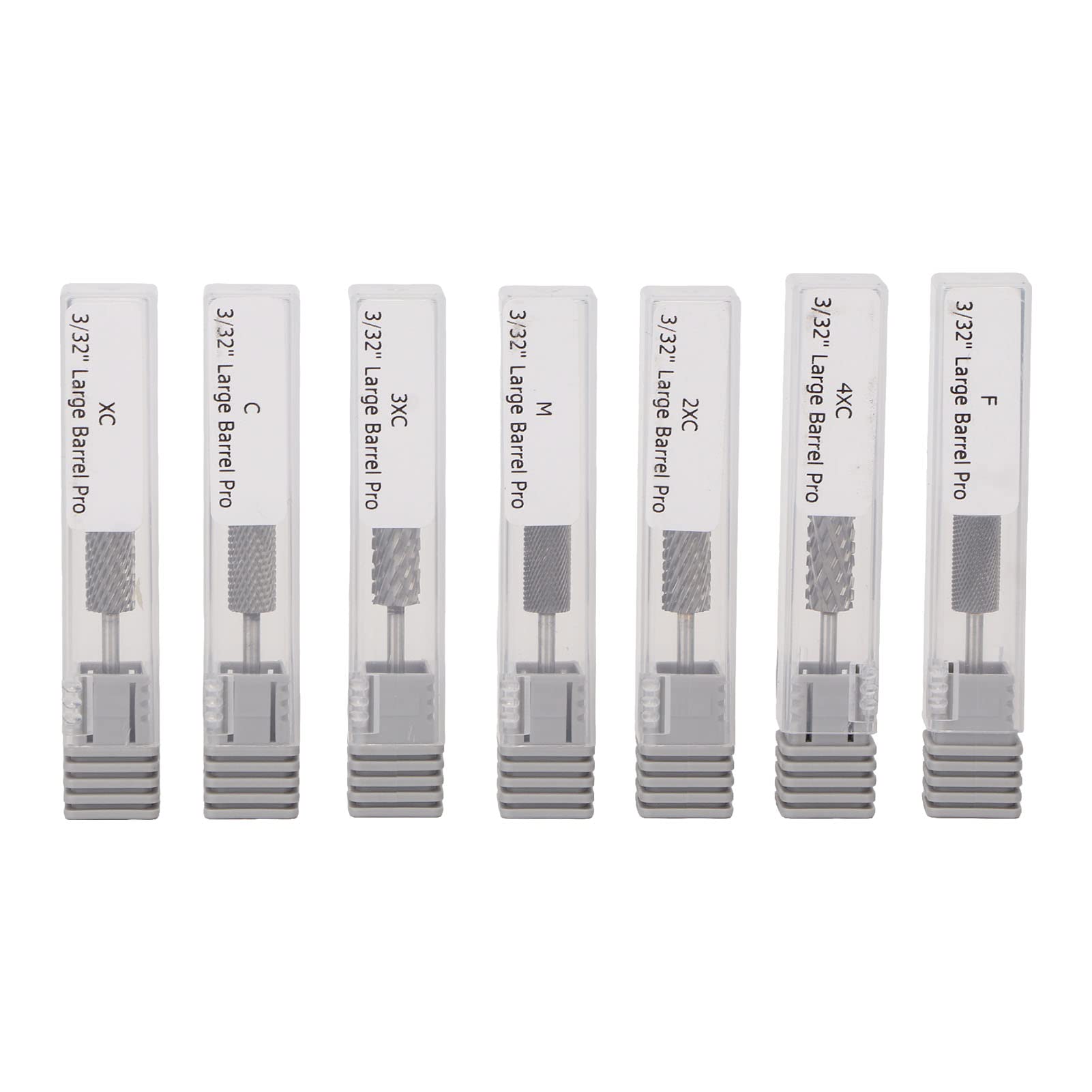 Set di Punte da Trapano da 7 Pezzi, Set di Punte da Trapano Per Unghie al Tungsteno, Punta da Trapano Per Lima Per Unghie a Cilindro, Punte Portatili Professionali Per La Rimozione del Gel Per Unghie
