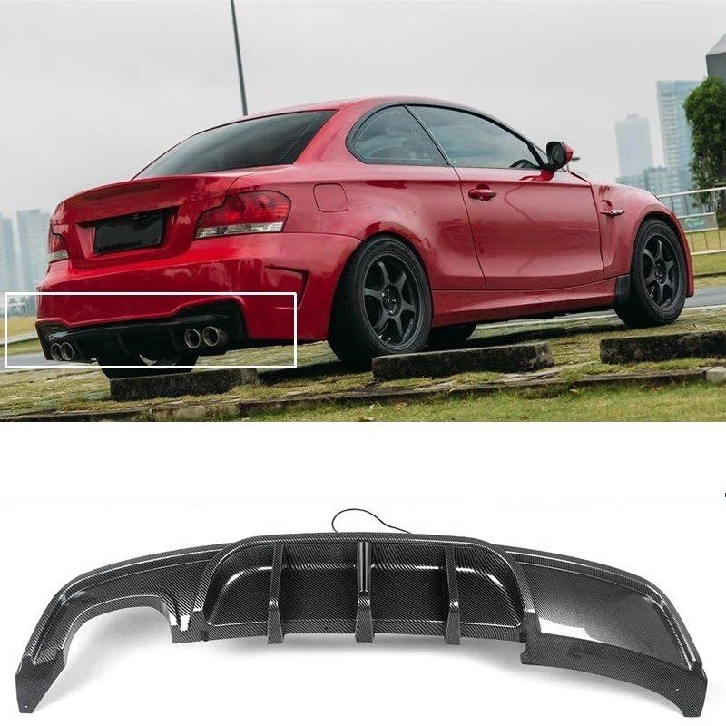 Difusor trasero de parachoques estilo MP para BMW E82 135i Coupe con labio protector 2