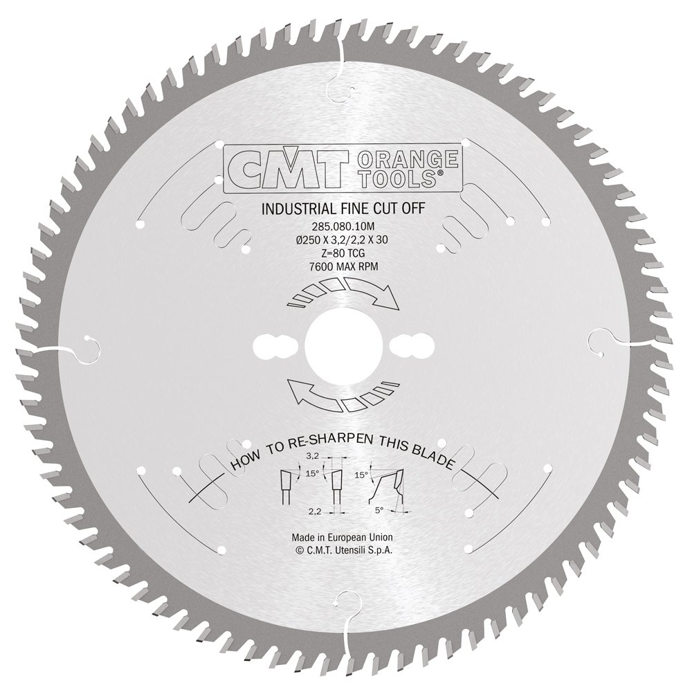 Cmt 285.080.10M Lama Circolare Per Taglio Di Precisione (Serie Industriale), Metallo/Grigio - 4
