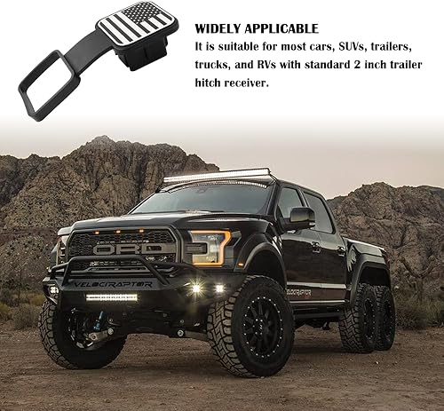 Miniatura 7 de Cubiertas para enganche de remolque, cubiertas de enganche de boca cuadrada de 2 pulgadas para decoración y protección de automóvil, cubierta de