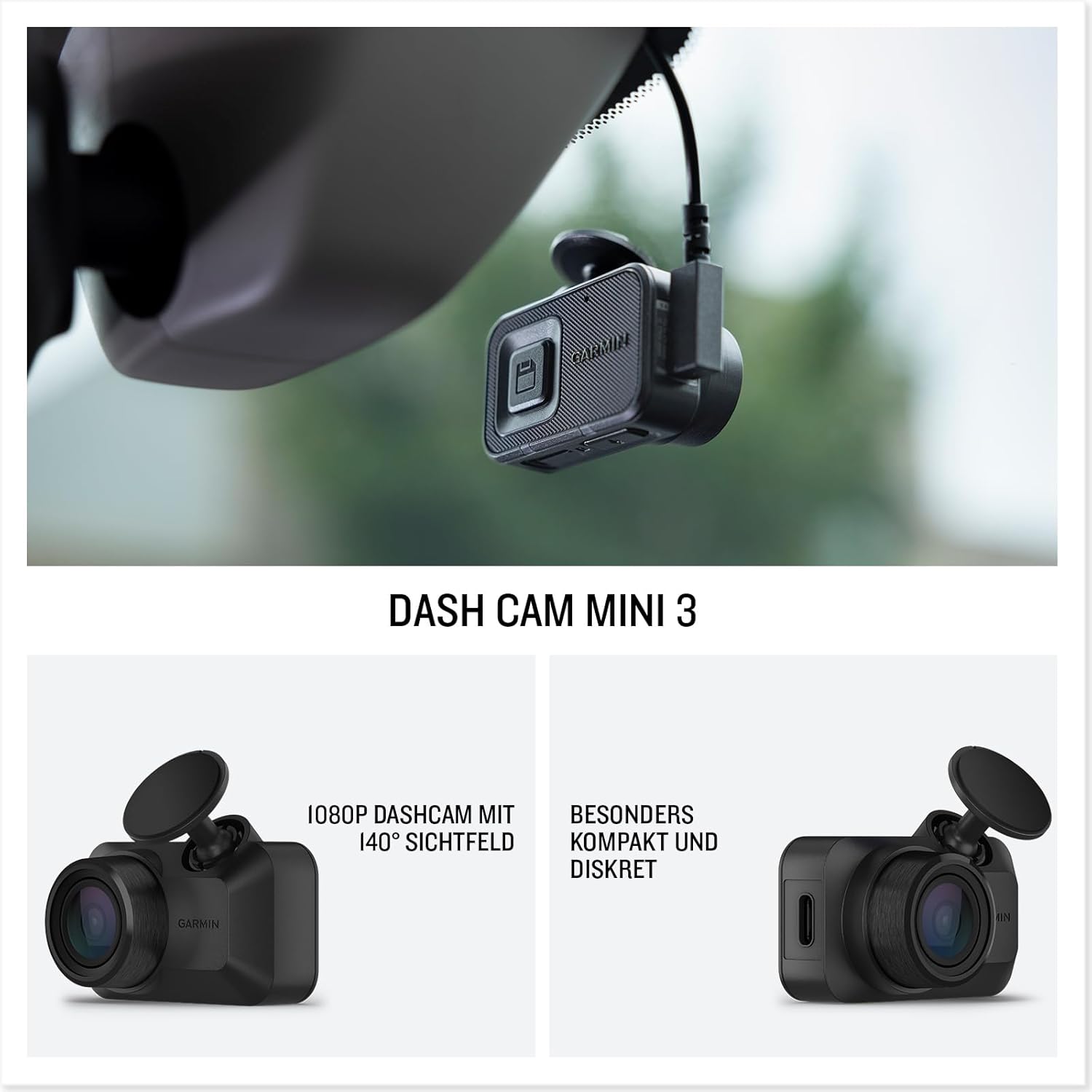 Garmin Dash Cam Mini 3 - Ultrakompakte Kamera mit Sprachsteuerung – Vorschau 2