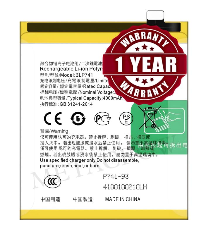 Image of Original BLP741 Battery Compatible for Realme X2 (RMX1991, RMX1993, RMX1993) | Realme XT (RMX1921) - (4000mAh) - 1 Year Warranty JK1