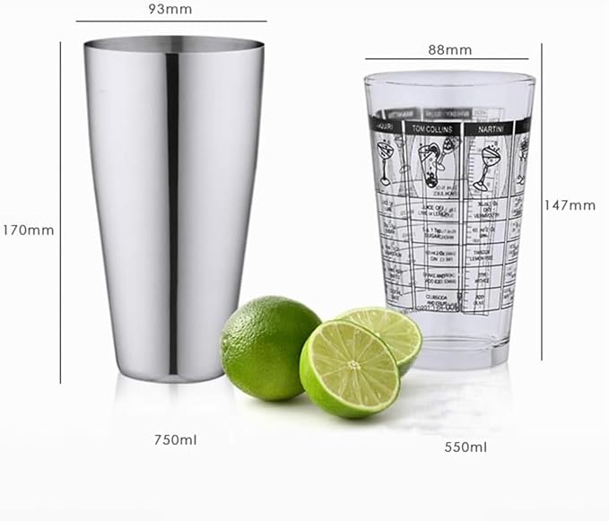 Set de coctelera, barista, 10 piezas miniatura 2