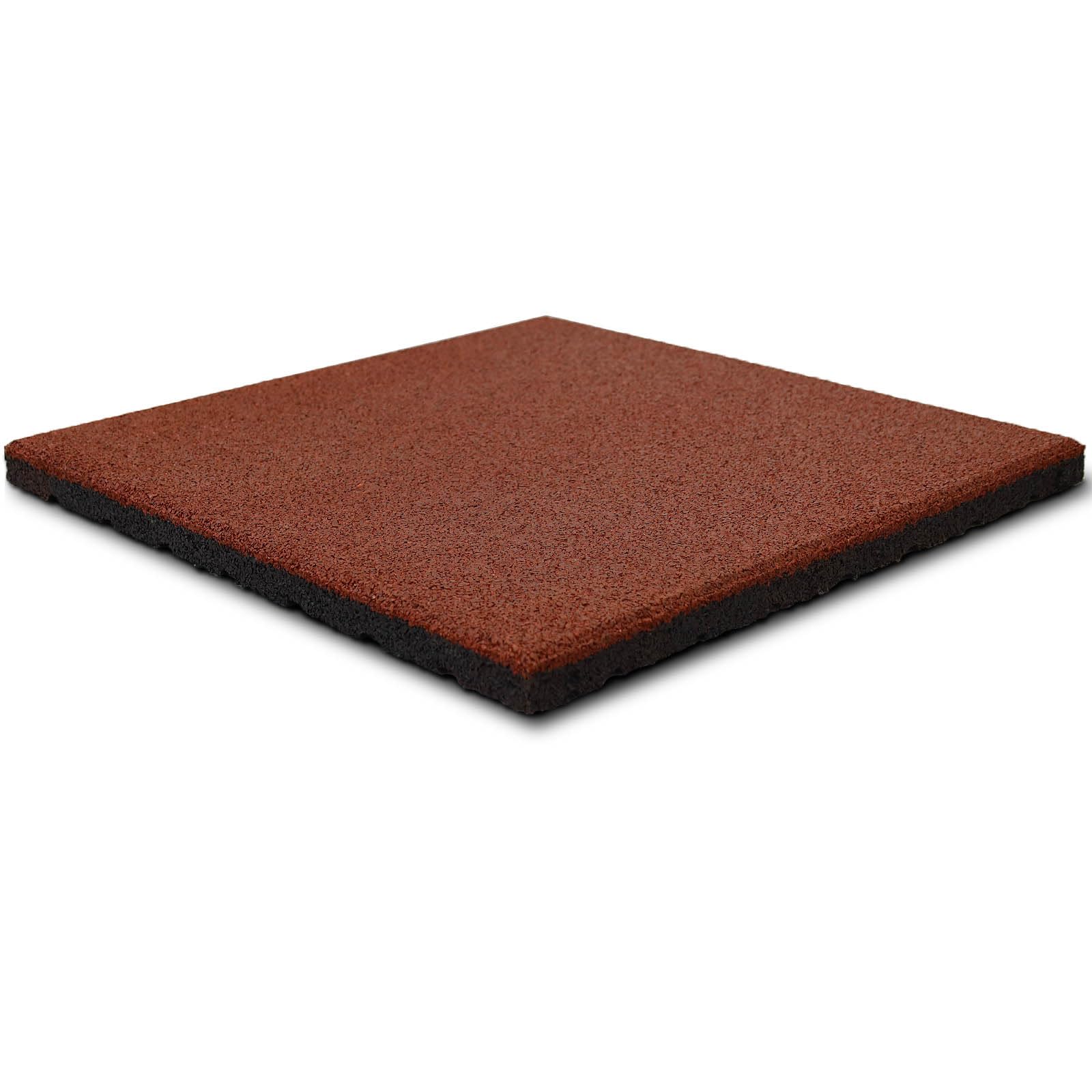 NOVA FORMA Pavimento Anticaduta CAPTURA 50x50 Cm - Piastrella In Gomma Assorbimento Urti Per Interni/Esterni - Spessore 55 Mm (Rosso) - Certificata EN 1177