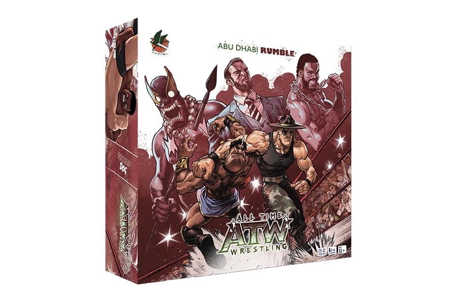 Cation Arts All Time Wrestling Abu Dhabi Rumble, 2-4 Player Wrestling Board Game, Includes Rumble...