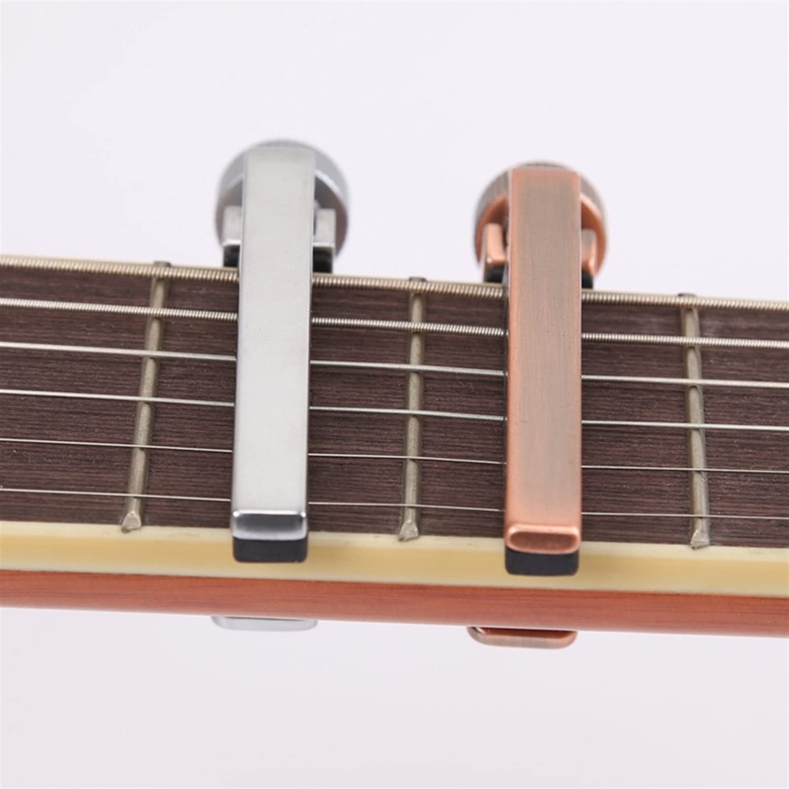 TSTS TST Change Tune Clamp Key Trigger Capo Clip Cool Folk Chitarra Elettrica Acustica Bassi Capotasto Strumento Sostituzione Riparazione Chitarra (Color : Silver)