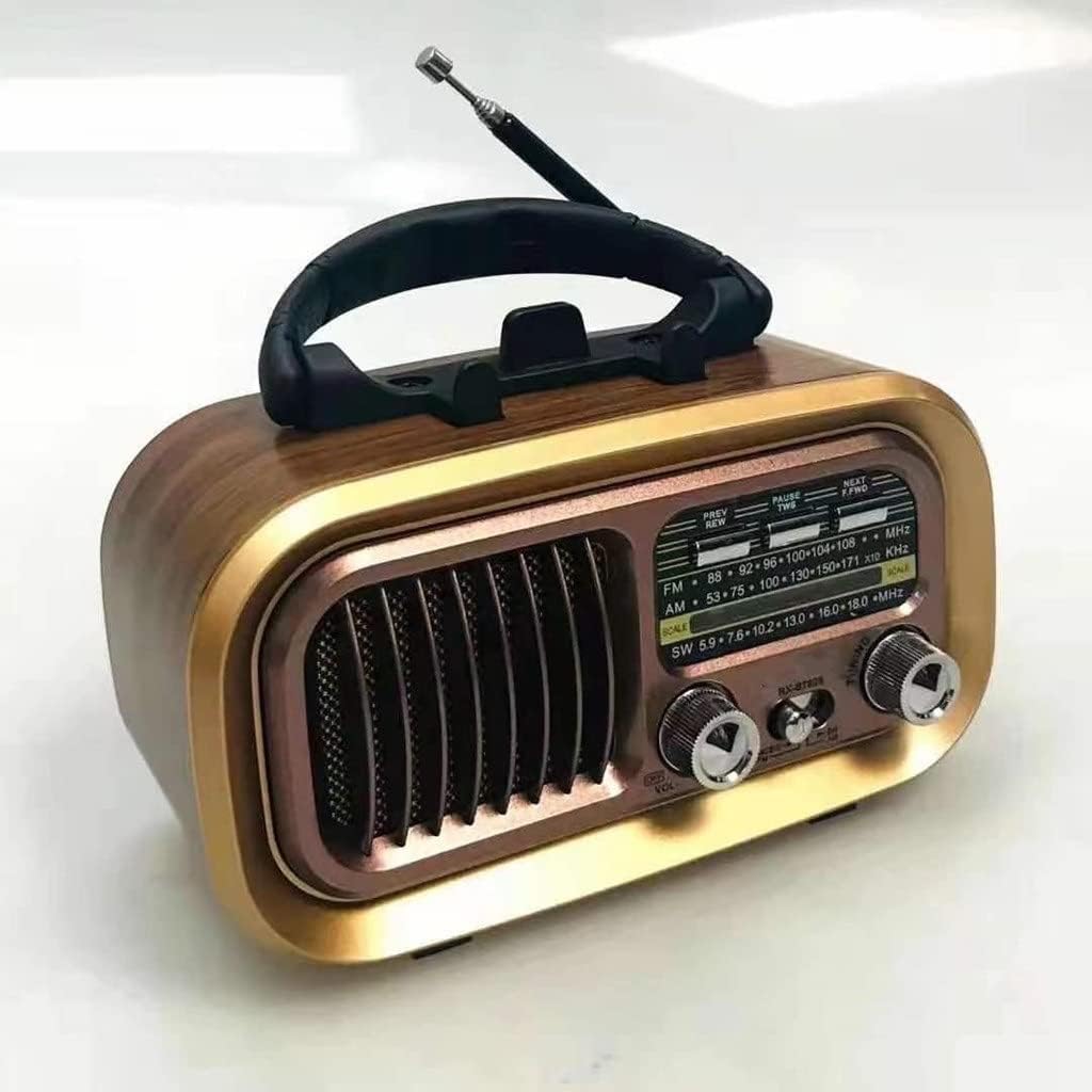 Portable Full Band AM/FM/SW Multi-Functional TF Card MP3 Music Player Vintage Radio
