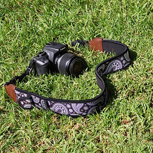 image for USA GEAR TrueSHOT Camera Strap with Neoprene Design, Accessory Pockets