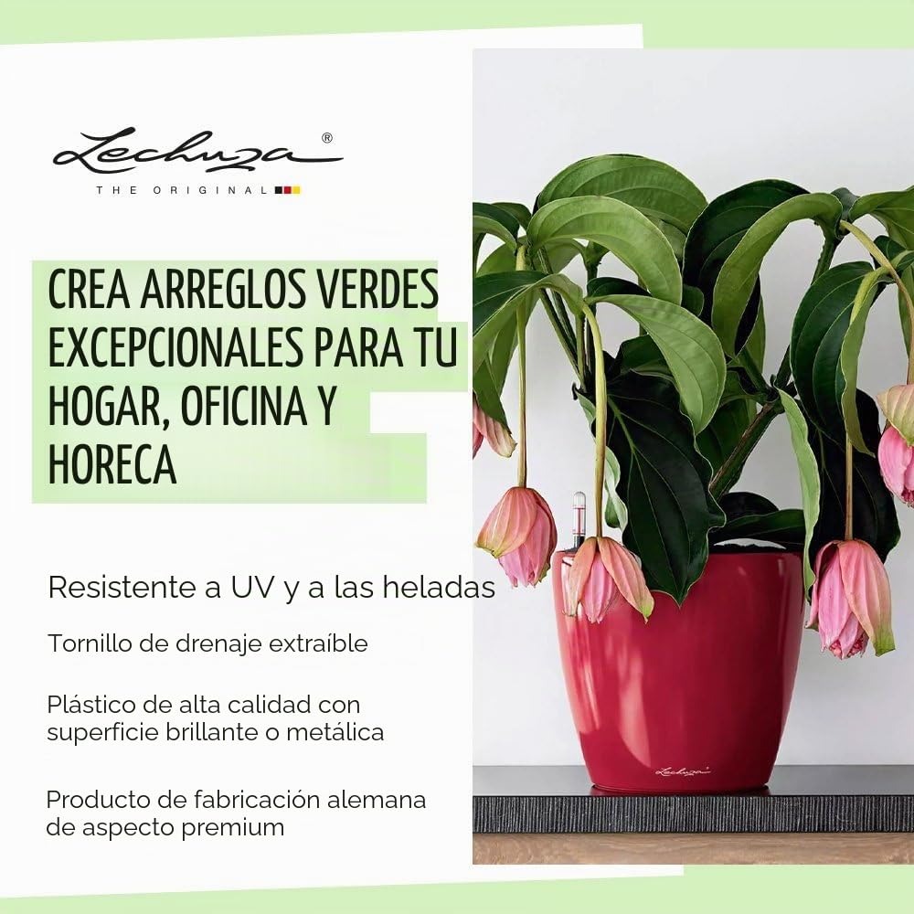 Lechuza 16080 - Maceta Classico Premium 43 LS Kit Completo, Color Blanco (43 x 40)