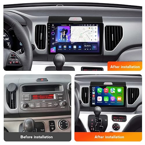 YLOXFW Car Stereo 2 Din Android 13.0 Radio with 4G 5G WiFi DSP SWC Carplay for K-IA Ray 2011-2017 GP