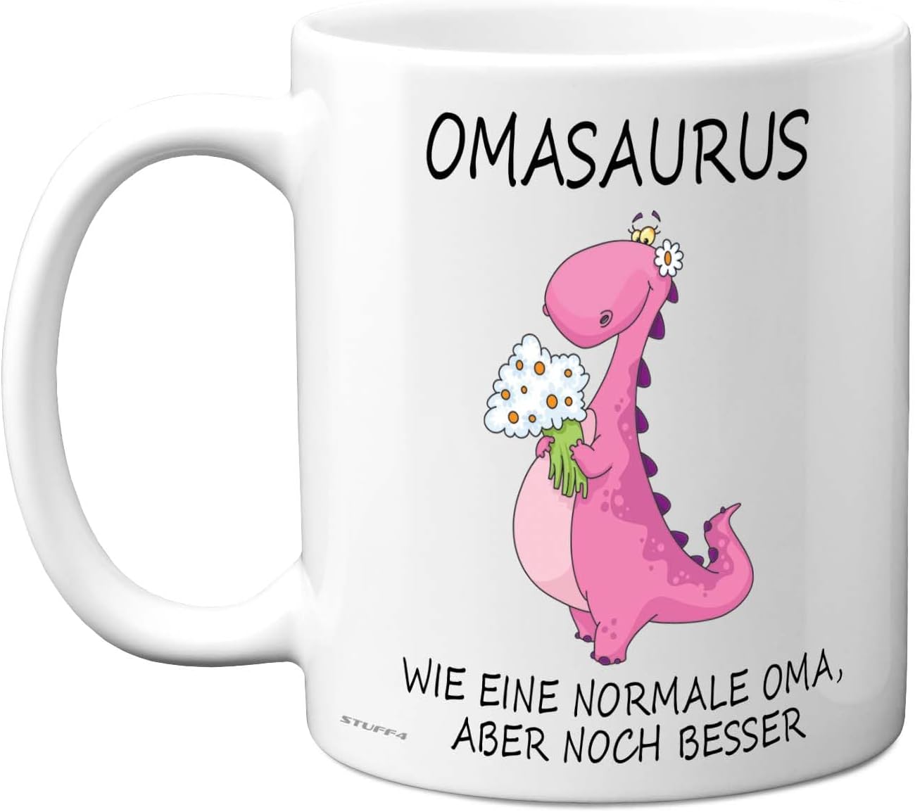 Omasaurus Tasse Oma Geschenk, Spülmaschinen- & Mikrowellengeeignet | Lustige Geschenke für Oma zum Geburtstag oder Weihnachten, 11oz Kaffeetasse Keramik, Geschenkidee von Enkel Enkelin