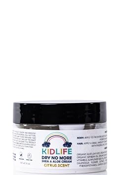 KIDLIFE By KJ3 Essentials 2 IN 1 SHEA AND ALOE CREAM- CITRUS SCENT 4 oz.
