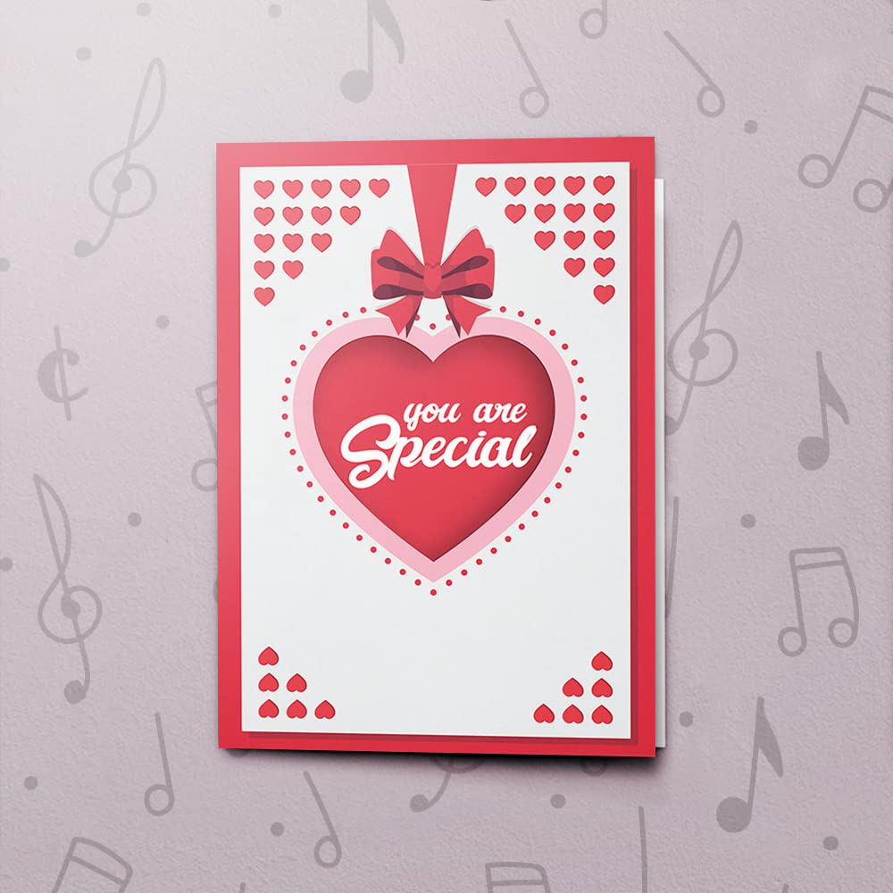 BIGDAWGS You Are Special Card | Singing Greeting Card, Valentines Day Card, Love Card For Him, Recordable Card, Heart Card, Varnish Finish 10902 (120sec Recordable)