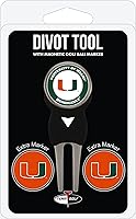 Vista 23 de Team Golf NCAA Unisex-Adult Team Golf NCAA Divot Tool with 3 Golf Ball Markers Pack, Markers are Removable Magnetic Double-Sided Enamel