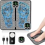 EMS Foot Massager with 19 Intensity Levels & 8 Modes, Electric Foot Massager Mat for Pain Relief, Muscle Relaxation, and Improved Circulation