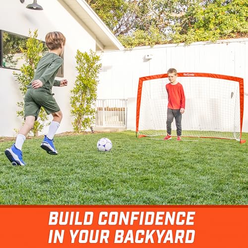 Image of GoSports Portable Soccer Goals for Kids - 13 Color Options - Choose 4 x 3 ft or 6 x 4 ft - Team Tone Pop Up Nets for Backyard