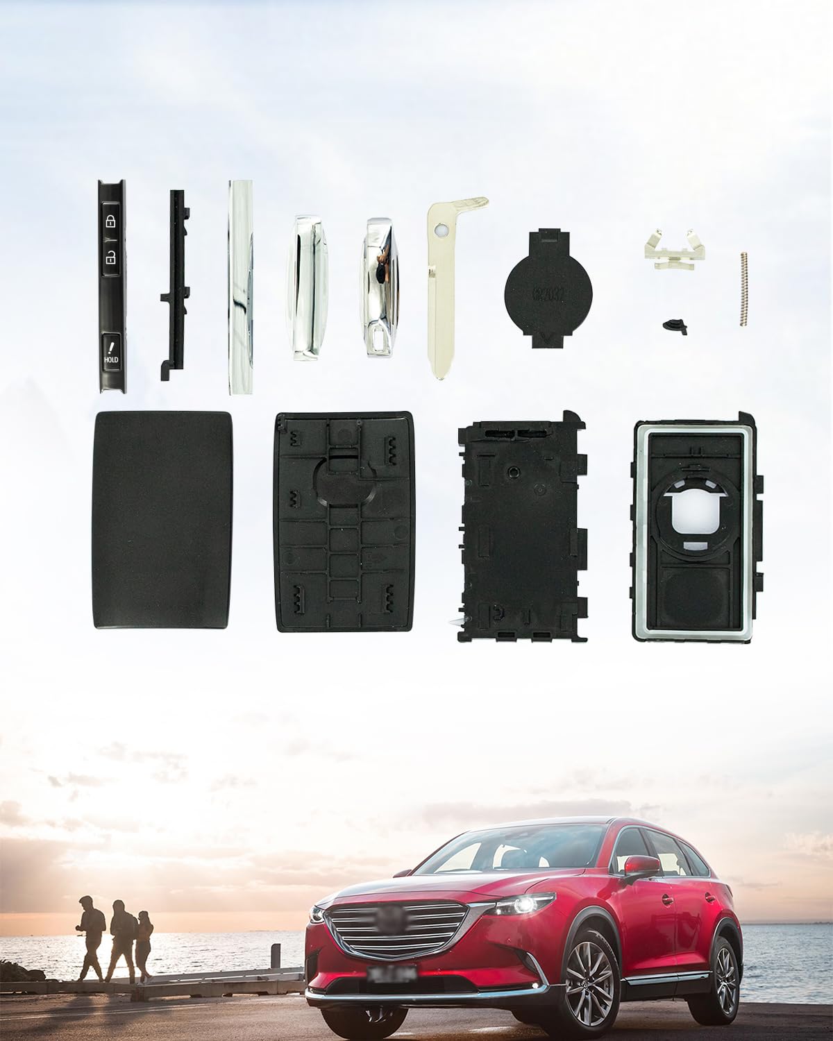 Amazon.com: WAZSKE13D03 Remote Key Fob Case Shell Keyless Entry