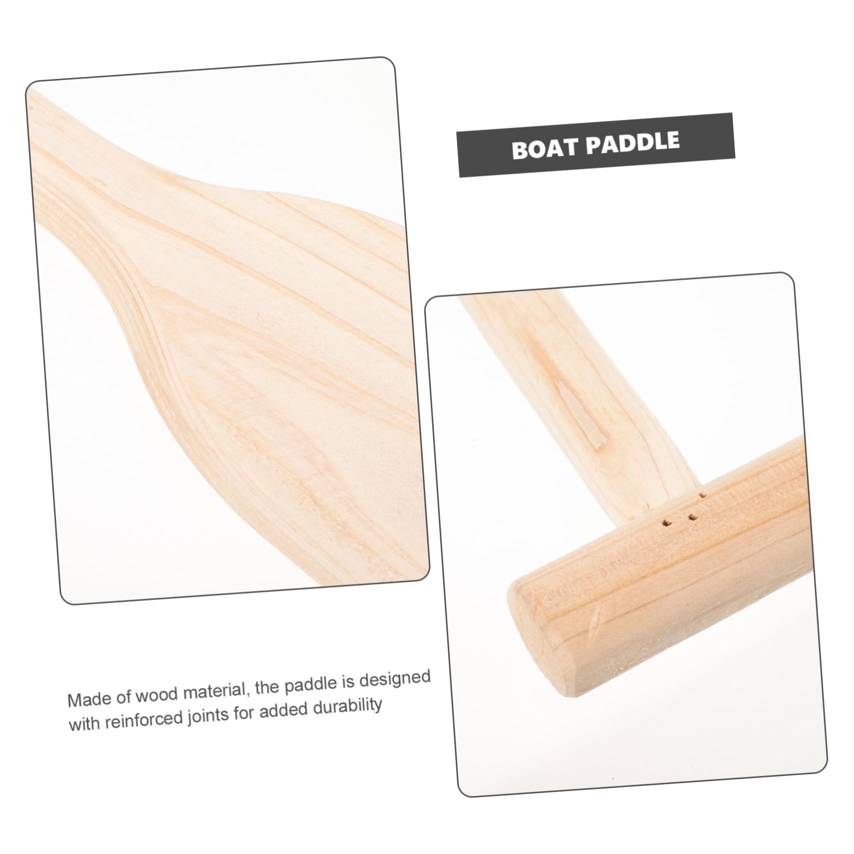 Leichtes Holzpaddel Praktisches Paddles für Boot mit Ergonomischem Design und Verstärkten Verbindungen zum Paddeln Fluss und Wasser