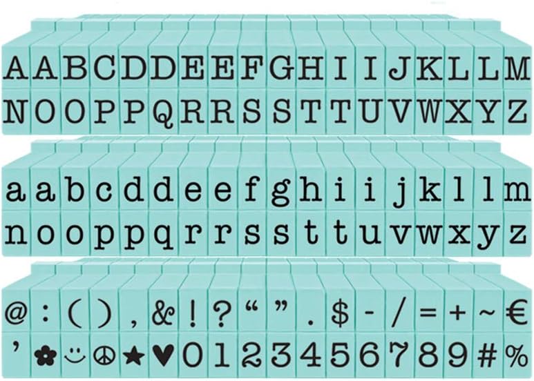 Contact USA Small 108 Piece American Typewriter PEGZ Bundle Planner Stamps