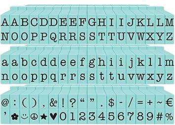 Contact USA Small 108 Piece American Typewriter PEGZ Bundle Planner Stamps