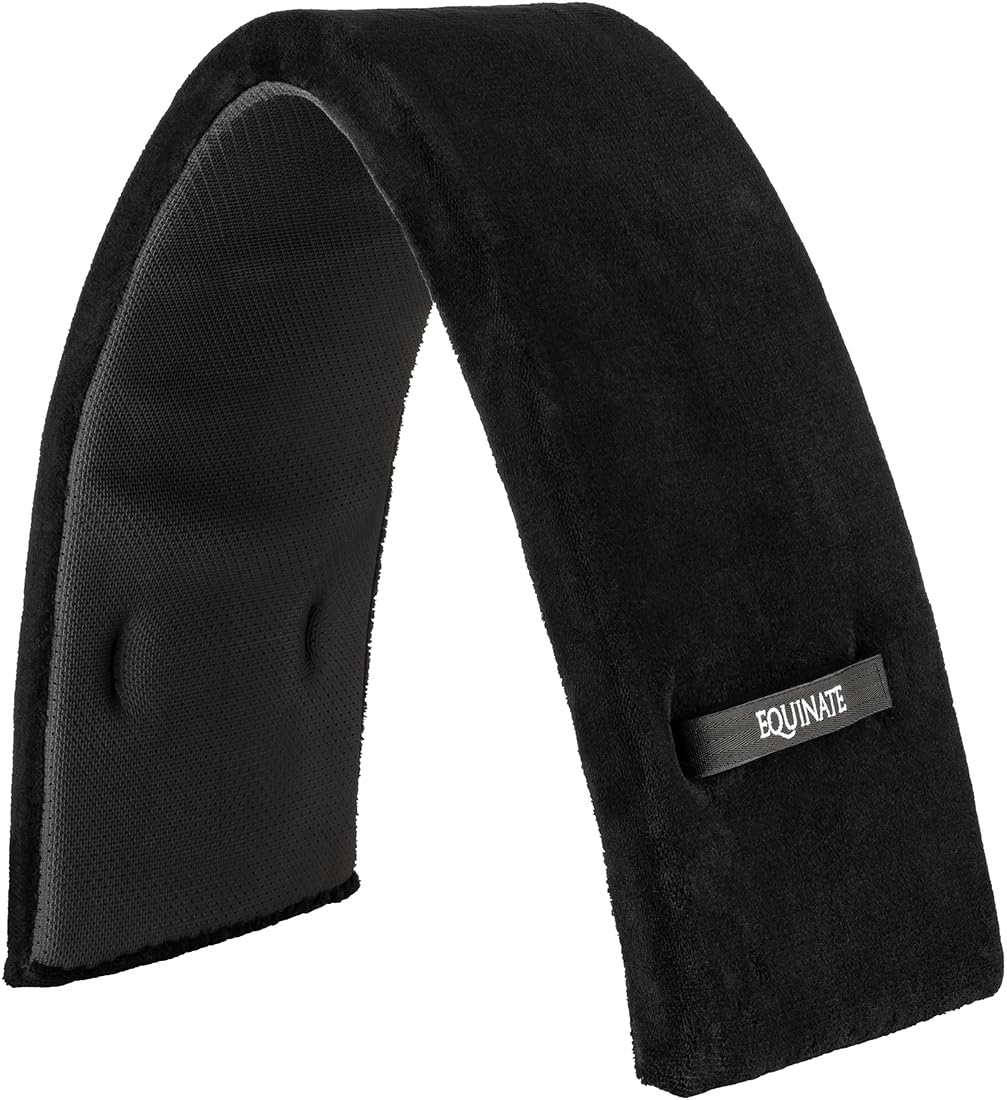 Equinate Longiergurt-Unterlage Vancouver mit Memory Foam 108 x 27cm - Atmungsaktiv - Weiche Unterlage mit rutschemmender Unterseite