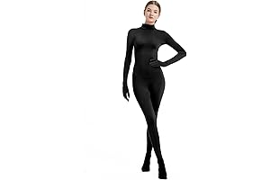 Womens Costume Without Hood Spandex Zentai Unitard Body Suit in Black