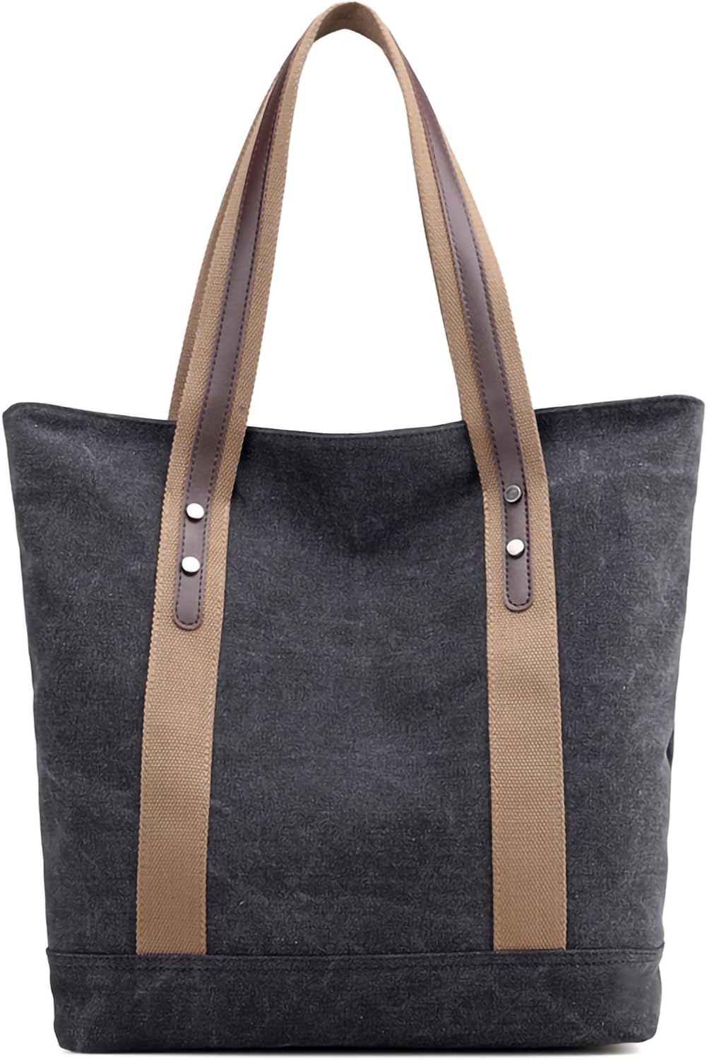 Eamom Large Vintage Bags for Women Canvas Tote Bag with Zipper Shoulder Purses and Handbags