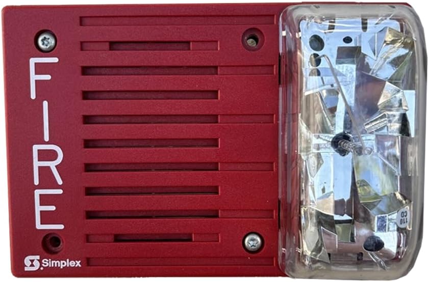SIMPLEX 4903-9148 - Speaker Strobe 30CD Horizontal, Red