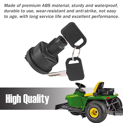 Miniatura 6 de Interruptor giratorio de encendido con llaves AUC15805 TCA26088 TCA24615 UC10104 AUC13979 se adapta a John Deere 636M 648M 652M 652R Quik-Trak