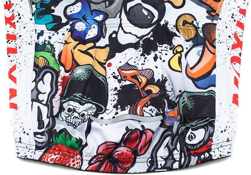 MOXILYN Mens Cycling Jersey MTB Clothes Cycling Kit Bike Shirts and Cycling Bibs Short with 20D Gel Pad Biking Clothing Set