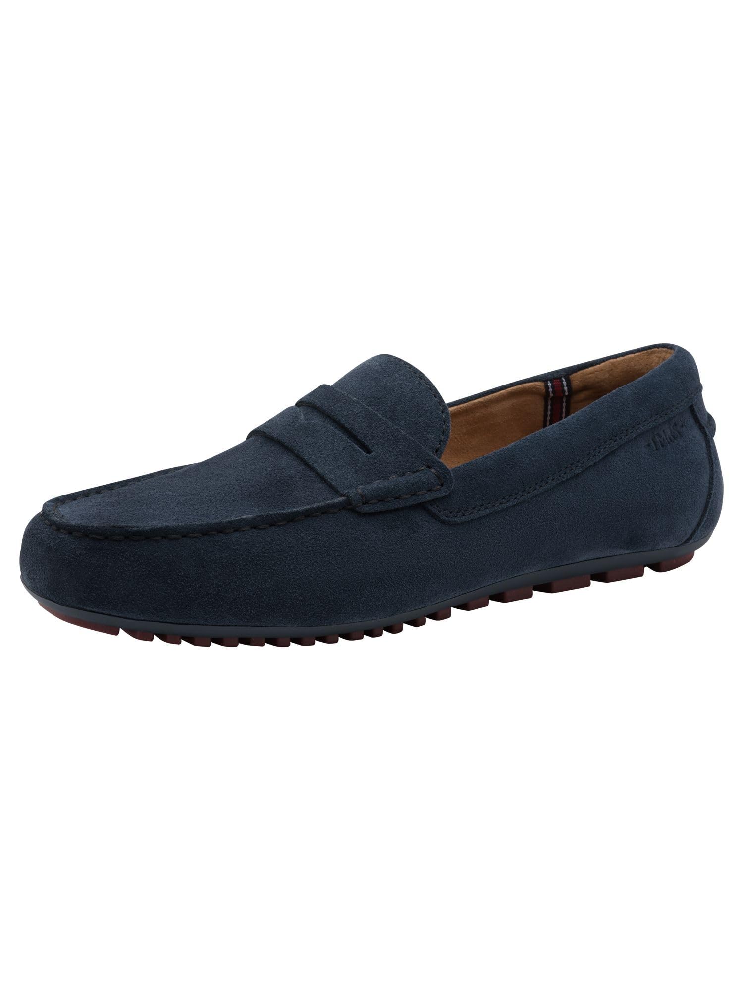 Tamaris Men's   Blue  Brown Suede Moccasin Loafers Casual Shoes in Size 41, BrandAlley