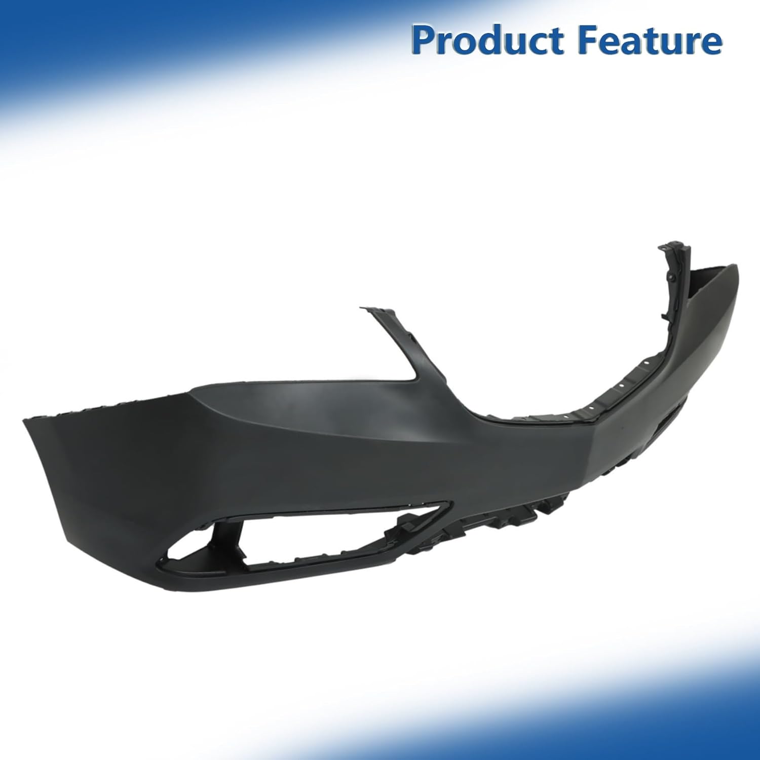 Silscvtt Front Bumper Cover Primed Without Park Assist Sensor Holes Replacement for MDX 2014-2016 04711TZ5A90ZZ AC1000183