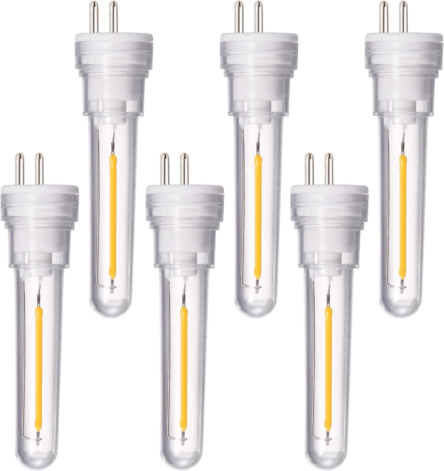 DGE S14 LED Bulb 6 Pack String Light Bulbs 1.5 Watt Replacement Light Bulb, Shatter-Proof and Waterproof IP65