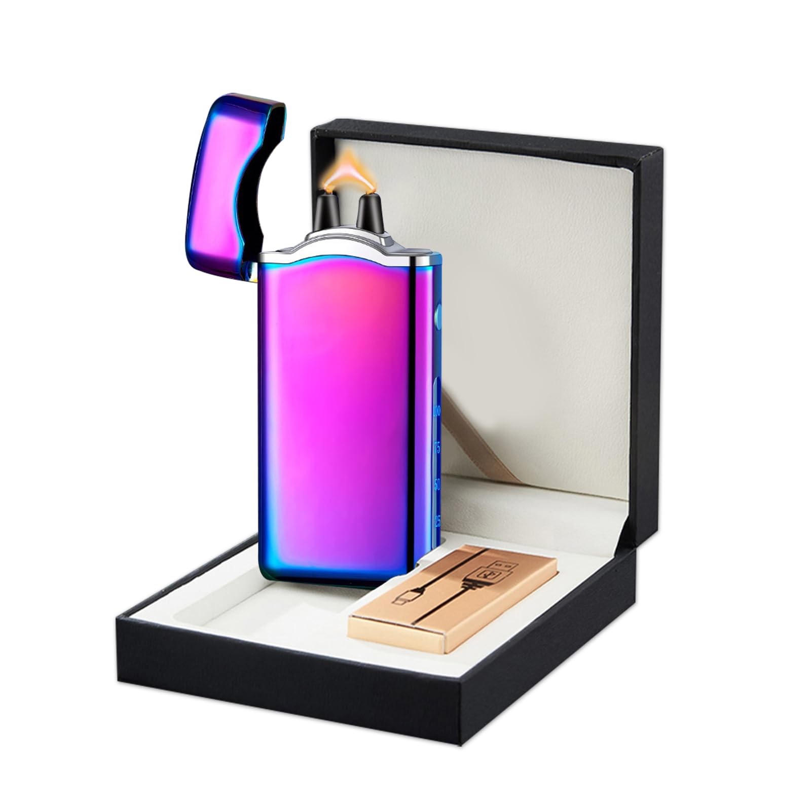 Skrfire Men's Purity Multi Rechargeable Usb C Electric Arc Plasma Flame Lighter For Candle Electronic Windproof Metal Cool Lighter High Power Torch Lighters With Gift Box, Gift For Wo(Colour)