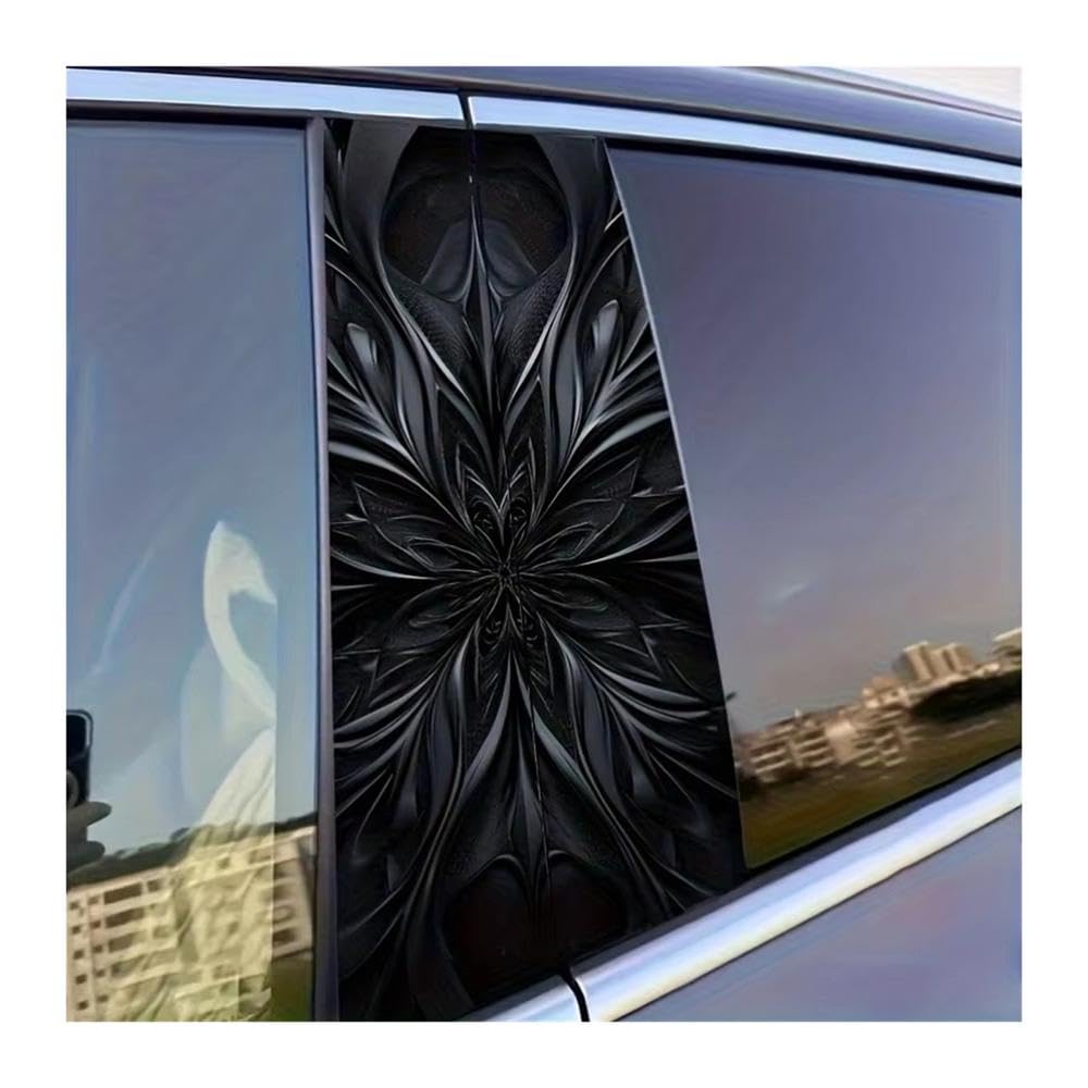 Bertdcx One Color Embossed Car Sticker Easy To Tear And Stick B Pillar Protective Decal Auto Parts