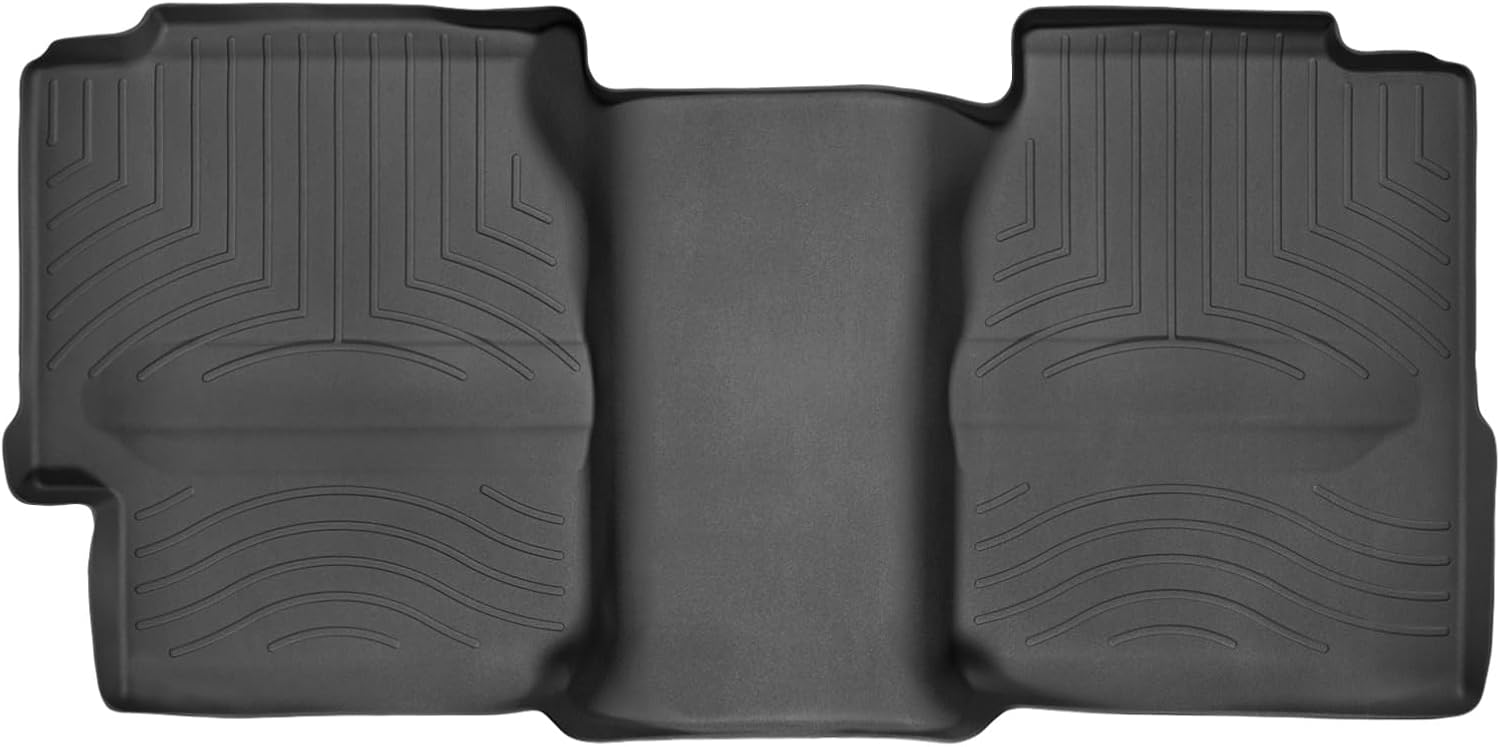 WeatherTech Custom Fit FloorLiners for Chevrolet Silverado, Silverado, Sierra - 2nd Row (440622), Black