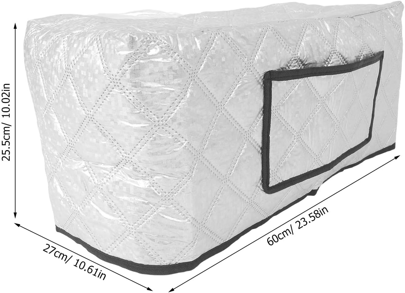 OSOLADY Sewing Machine Cover: Dustproof Sewing Machine Head Cover with Pocket - Scratch Shield Case with Moisture Proof Feature for Leathercraft Accessories Storage 23.6X10.6X10"