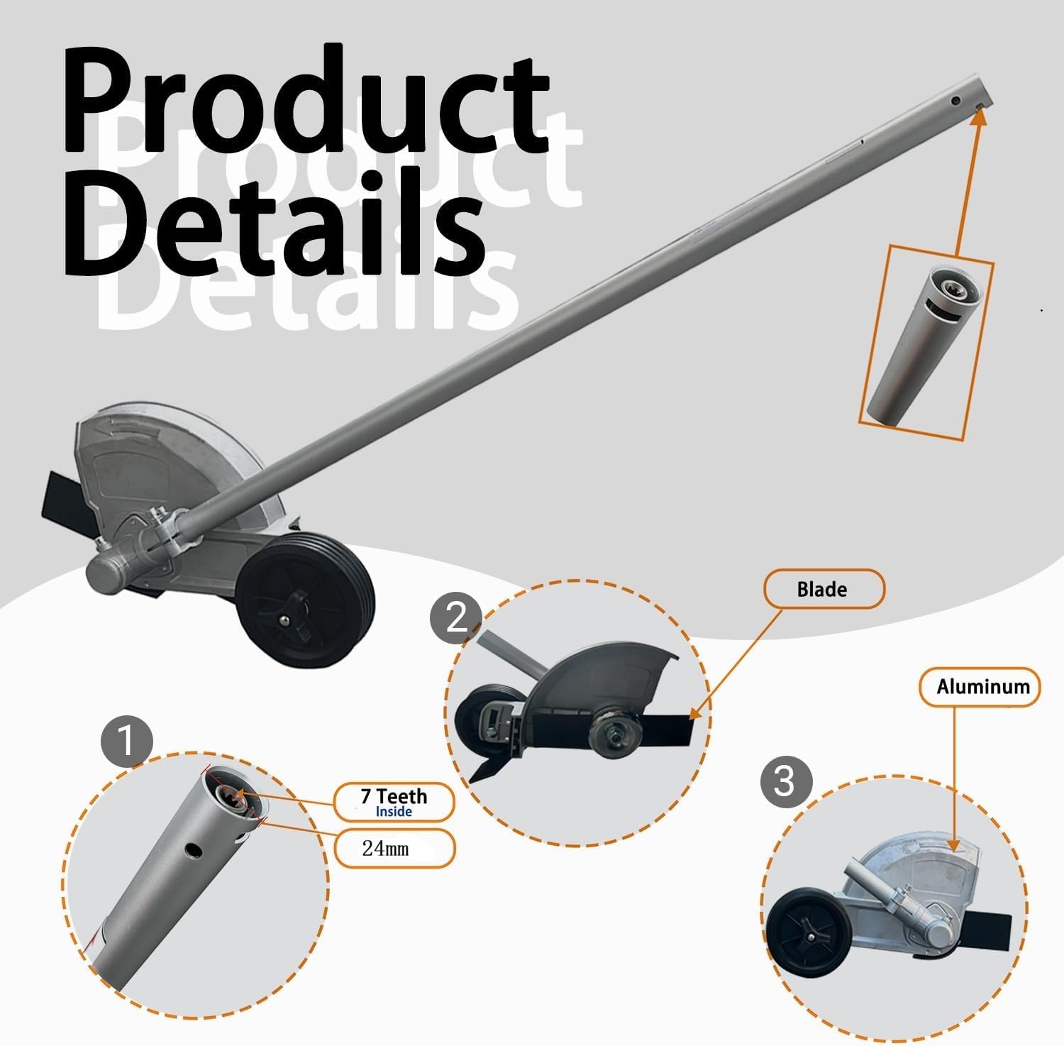 Attacco Edger 、 Edger Combi Attacco Adatto 325iLK, 525LK, 525iLK, 535LK Modelli 122LK Trimmers, 330LK Gas Trimmers e 330iK Combi Switch Piattaforma Batteria Sostituire NO. 970700101 ECA308