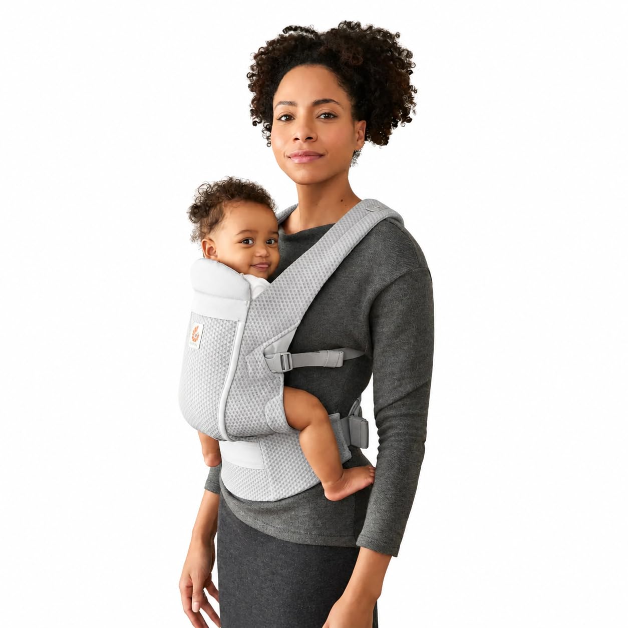 Ergobaby Omni Lite Mesh Baby Carrier – Soft & Ergonomic Carrier with Padded, Adjustable Cross Shoulder Strap, Bucket Seat, Perfect for Travel & Everyday Use, Pearl Grey - 0M–2 Years-picture-35
