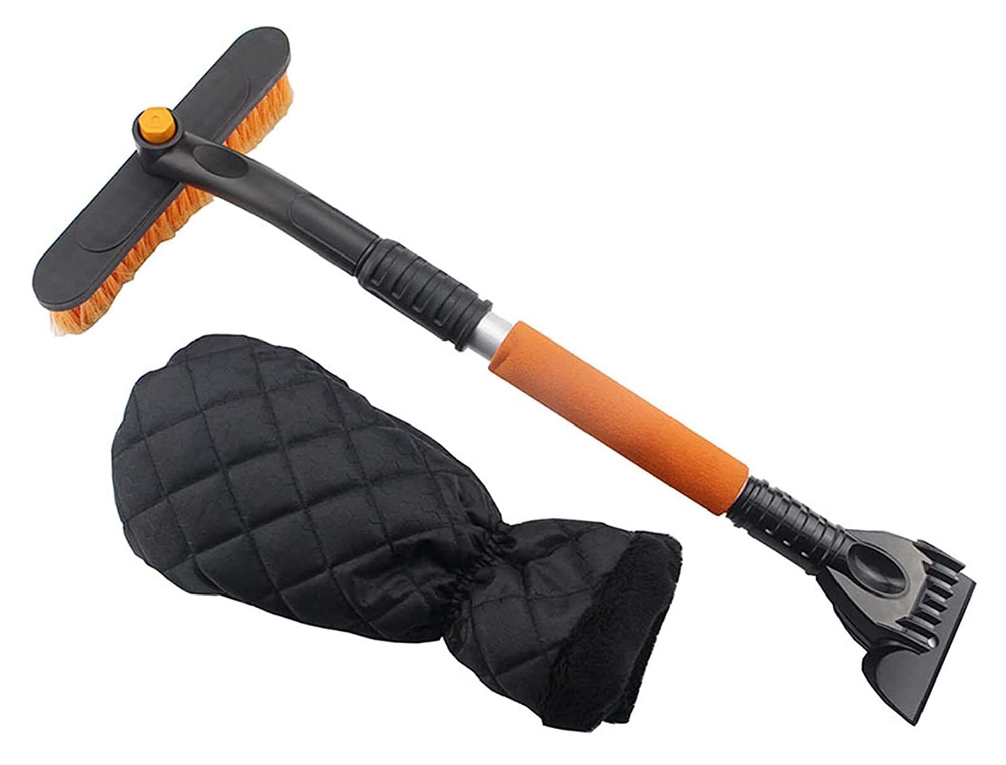 Voiture Scoer Grattoir Detagable Télescopique en Alliage D'aluminium Déneigeur Brosse Pelle À Glace pour Voiture SUV