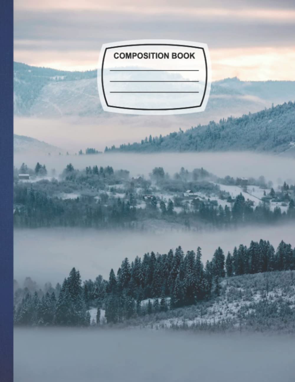 Composition Notebook: Winter in Koniakow Wide Ruled Paper Notebook Journal Blank Wide Lined Workbook for Girls Boys Kids Teens Students.8.5" X 11" 110 Wide Ruled Pages