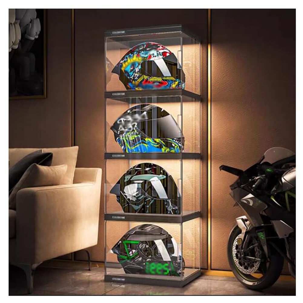 Amazon.com: GZHERVICES Helmet Display Case Cabinet, Helmet Display
