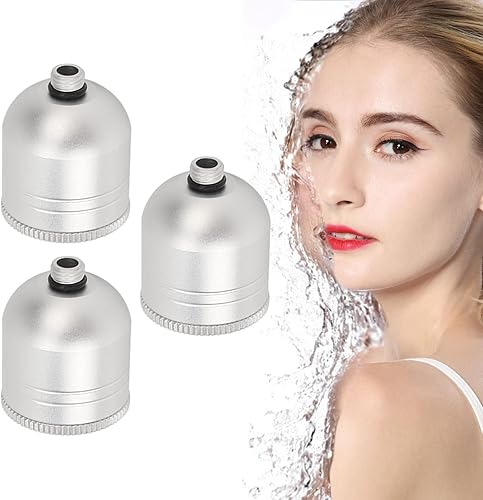 Miniatura 5 de 3 piezas de accesorios de inyección de oxígeno facial, taza de aerógrafo de aerosol facial, taza de metal reemplazable portátil pulverizador de